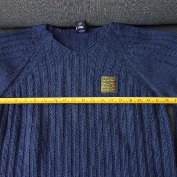 Diesel Metal Assault Course Blue 100% Wool Sweater Size S - Picture 3 of 10